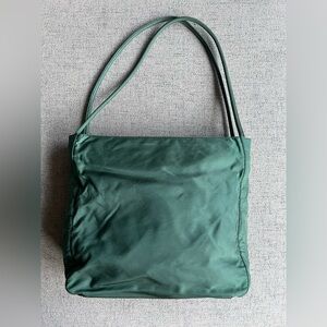 Prada Tessuto Nylon City Bag vintage 90s green